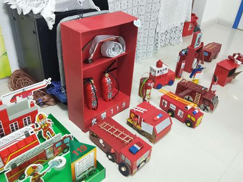 "变废为宝"亲子消防器材制作活动
